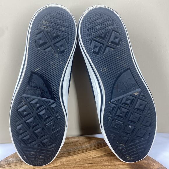 Converse One Star Sample Mens Black & White Vintage Size 11 Leather LowTop Shoes - Picture 8 of 13